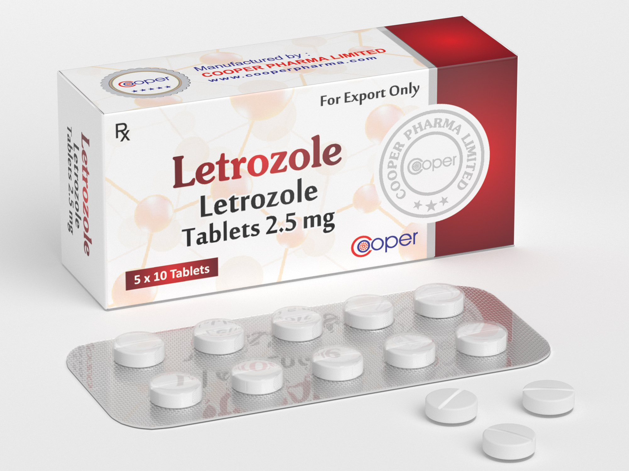 Manufacturers Of LETROZOLE Letrozole 2 5mg Tablet Supplier And